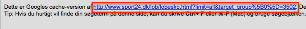 Google-cache-dublicate-content